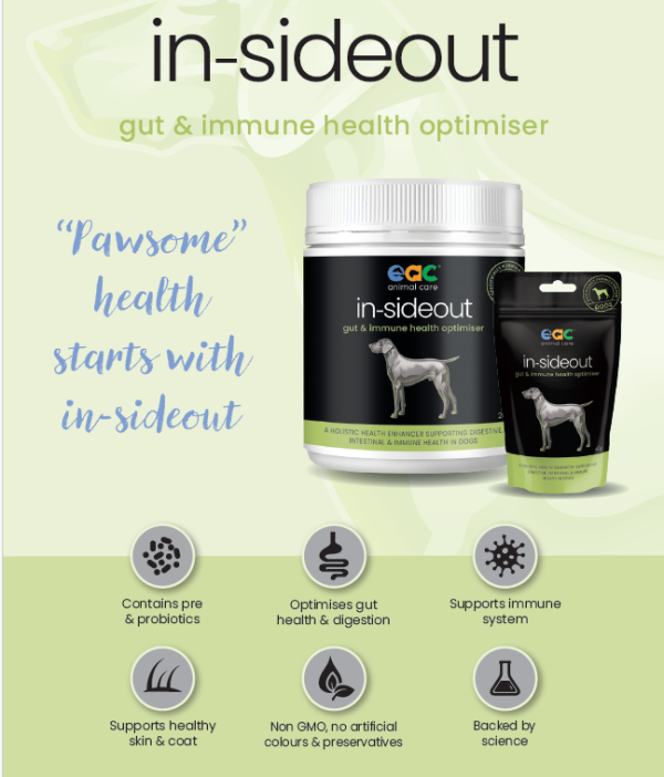 EAC Animal Care – In-Sideout Gut & Immune Health Optimiser for Dogs